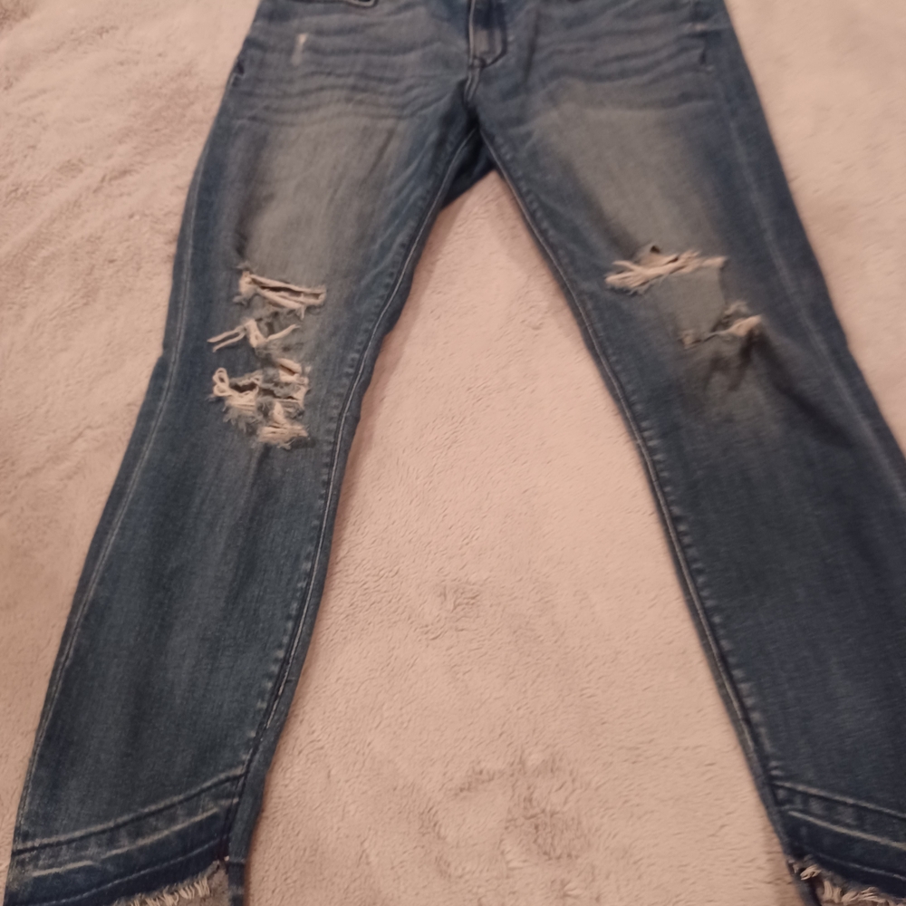 Express Distressed Blue Jeans